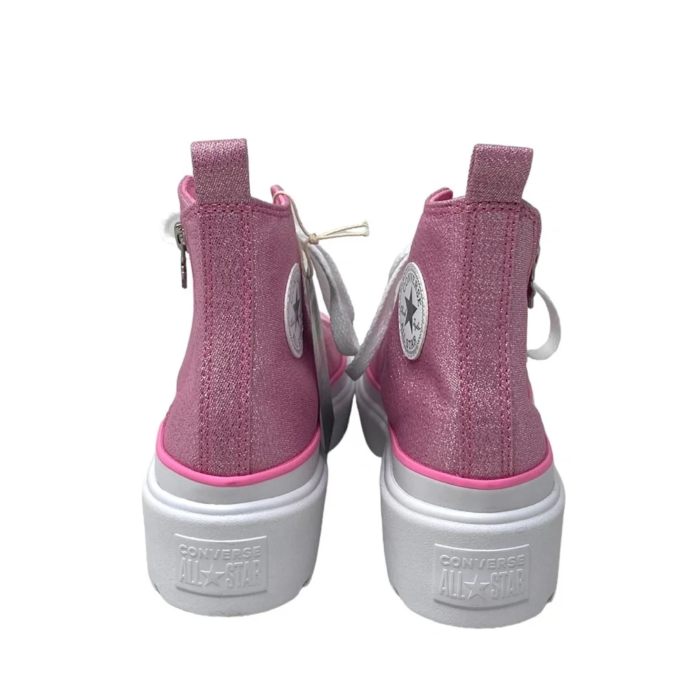 Converse Chuck Taylor Lugged Lift Pink Canvas Kids Women's High Sneaker A05230C